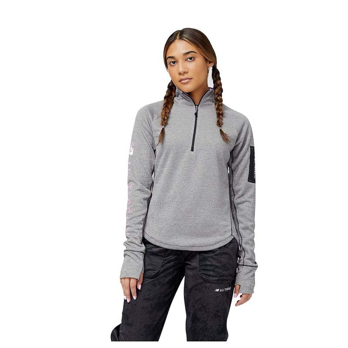 Women’s Sweatshirt without Hood New Balance Impact Run AT