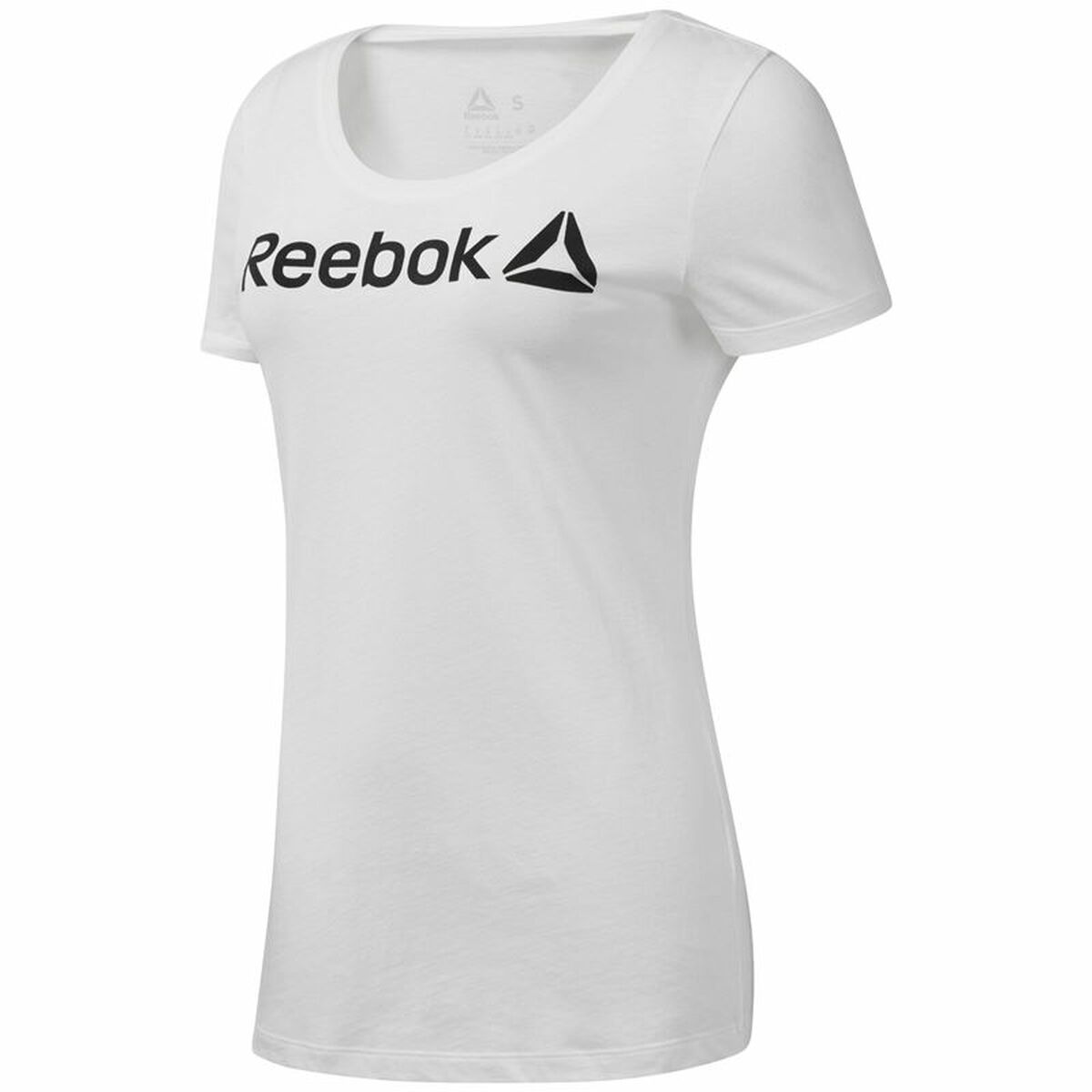 Women’s Short Sleeve T-Shirt Reebok Scoop Neck White XS