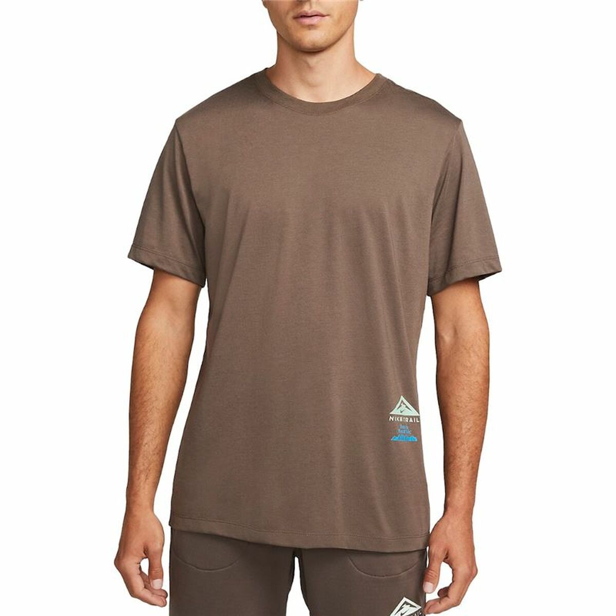 Men’s Short Sleeve T-Shirt Nike Dri-FIT Brown XL