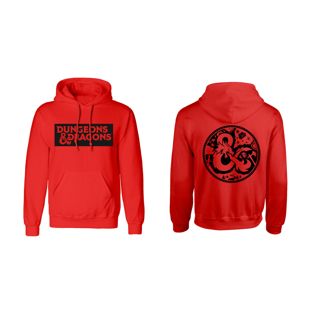 Unisex Hoodie Dungeons & Dragons Logo Red S