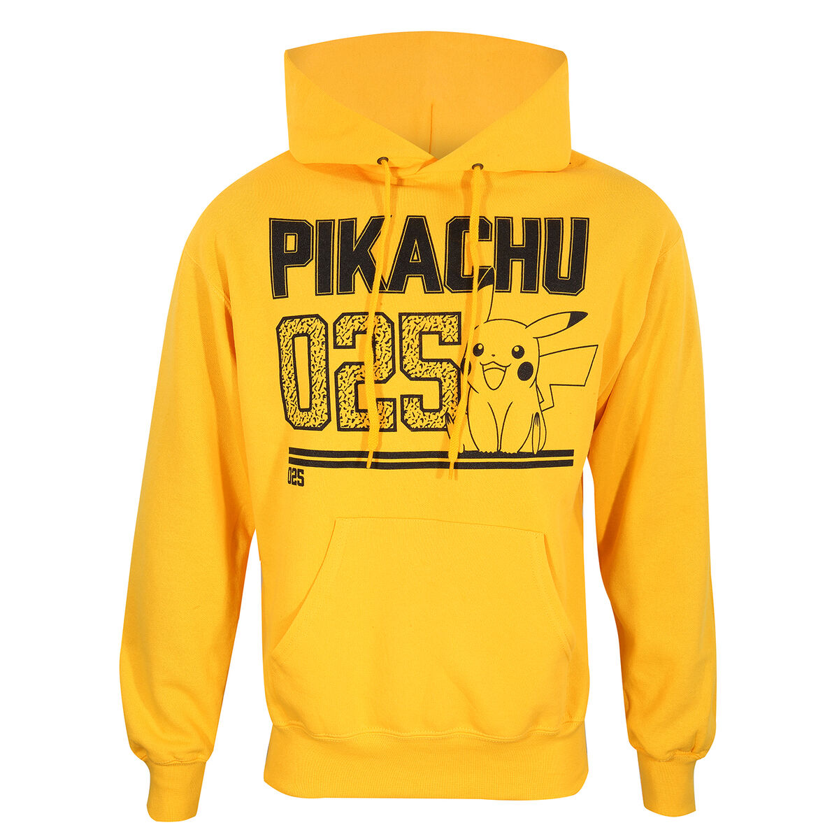 Unisex Hoodie Pokémon Picachu Line Art Yellow M