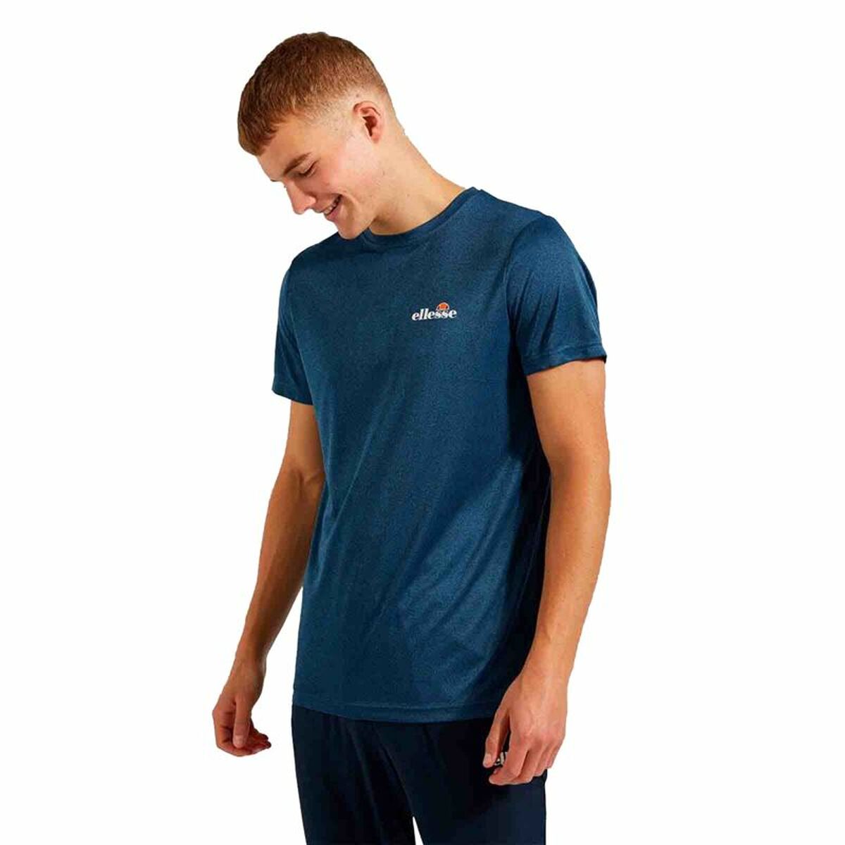 Men’s Short Sleeve T-Shirt Ellesse Malbe  Blue L