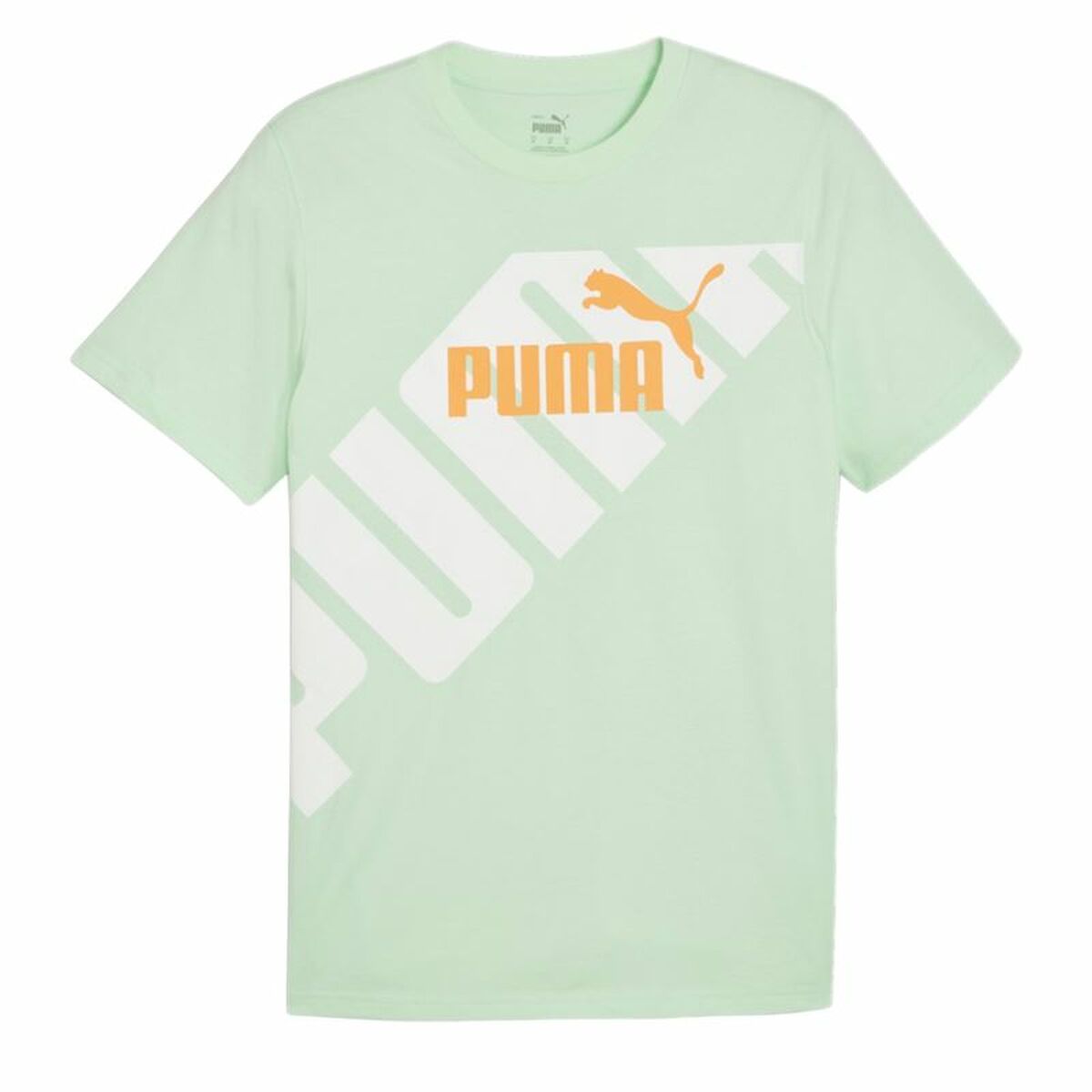 Men’s Short Sleeve T-Shirt Puma POWER Graphic  Cyan M