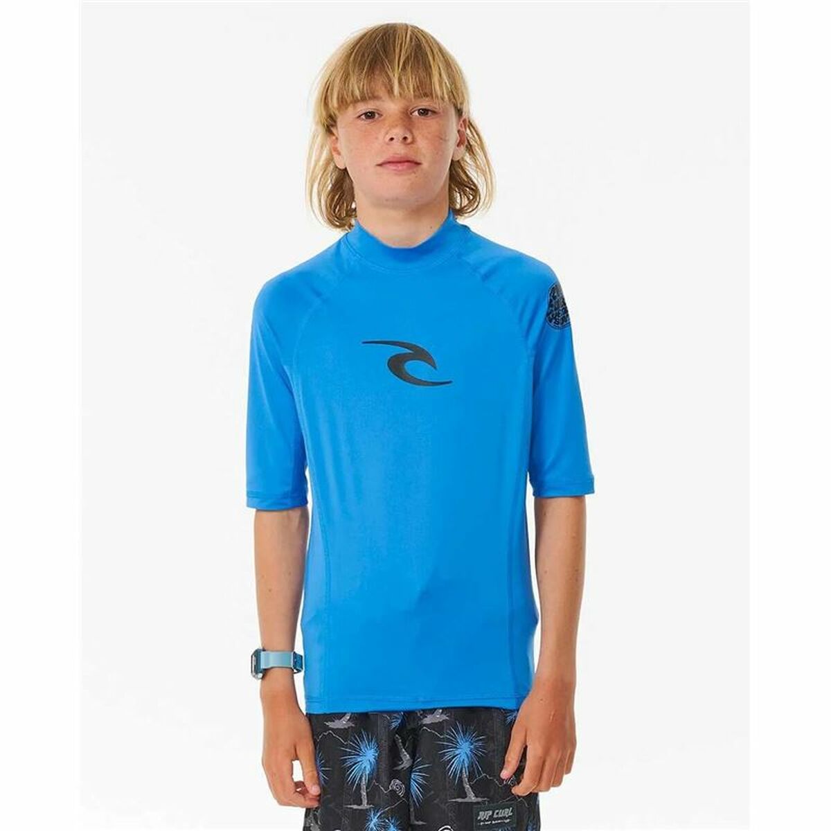 Men’s Short Sleeve T-Shirt Rip Curl Wave pf Sky blue 16 Years