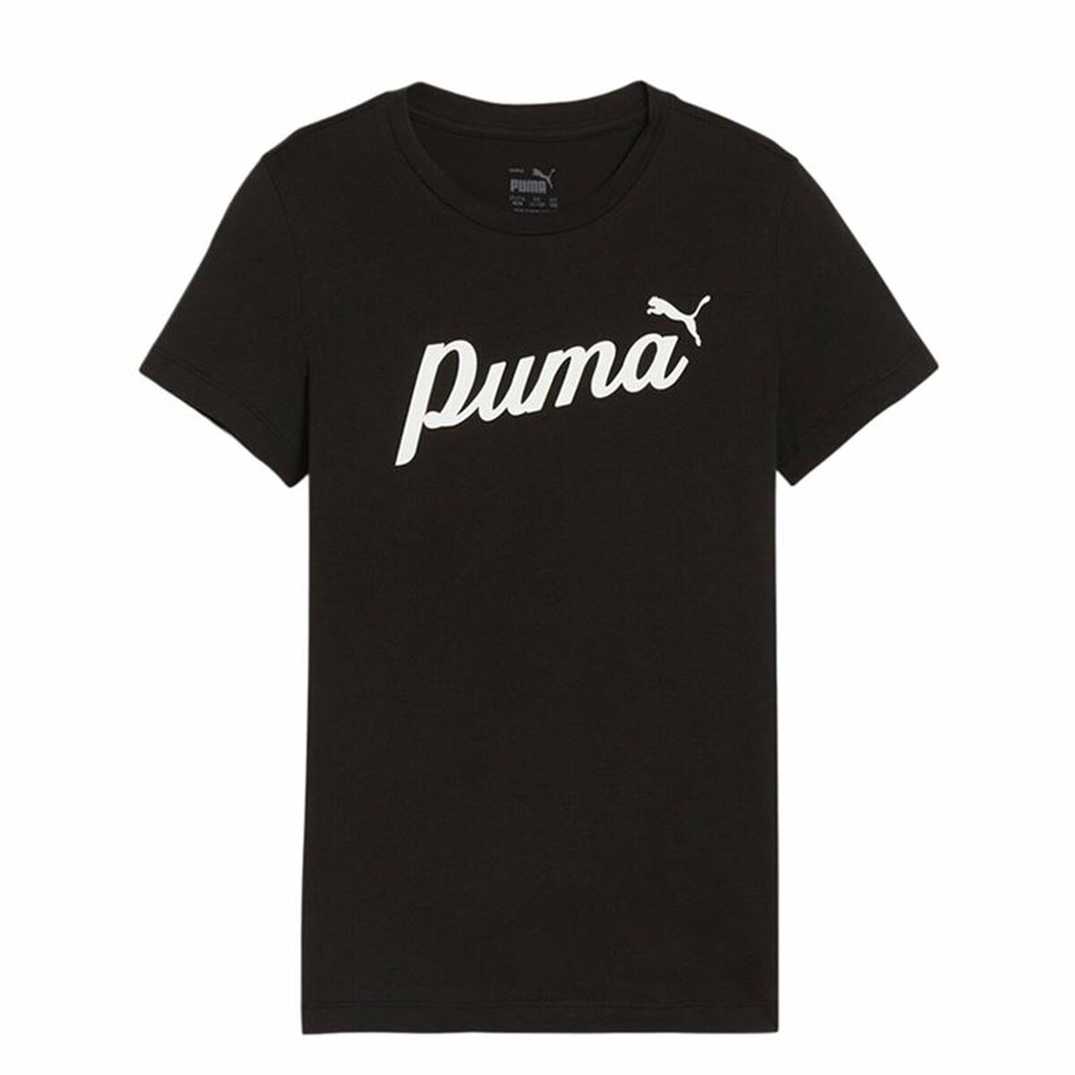 Child's Short Sleeve T-Shirt Puma Essentials + Script 7-8 Years