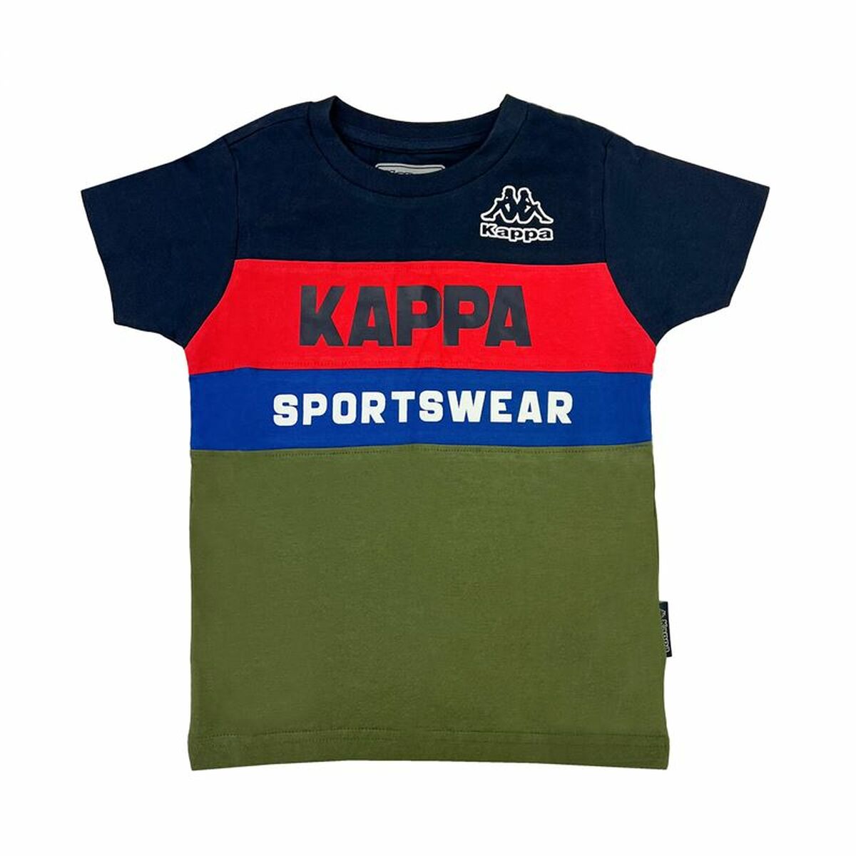 Child's Short Sleeve T-Shirt Kappa 8036M00058 Dark blue 10 Years