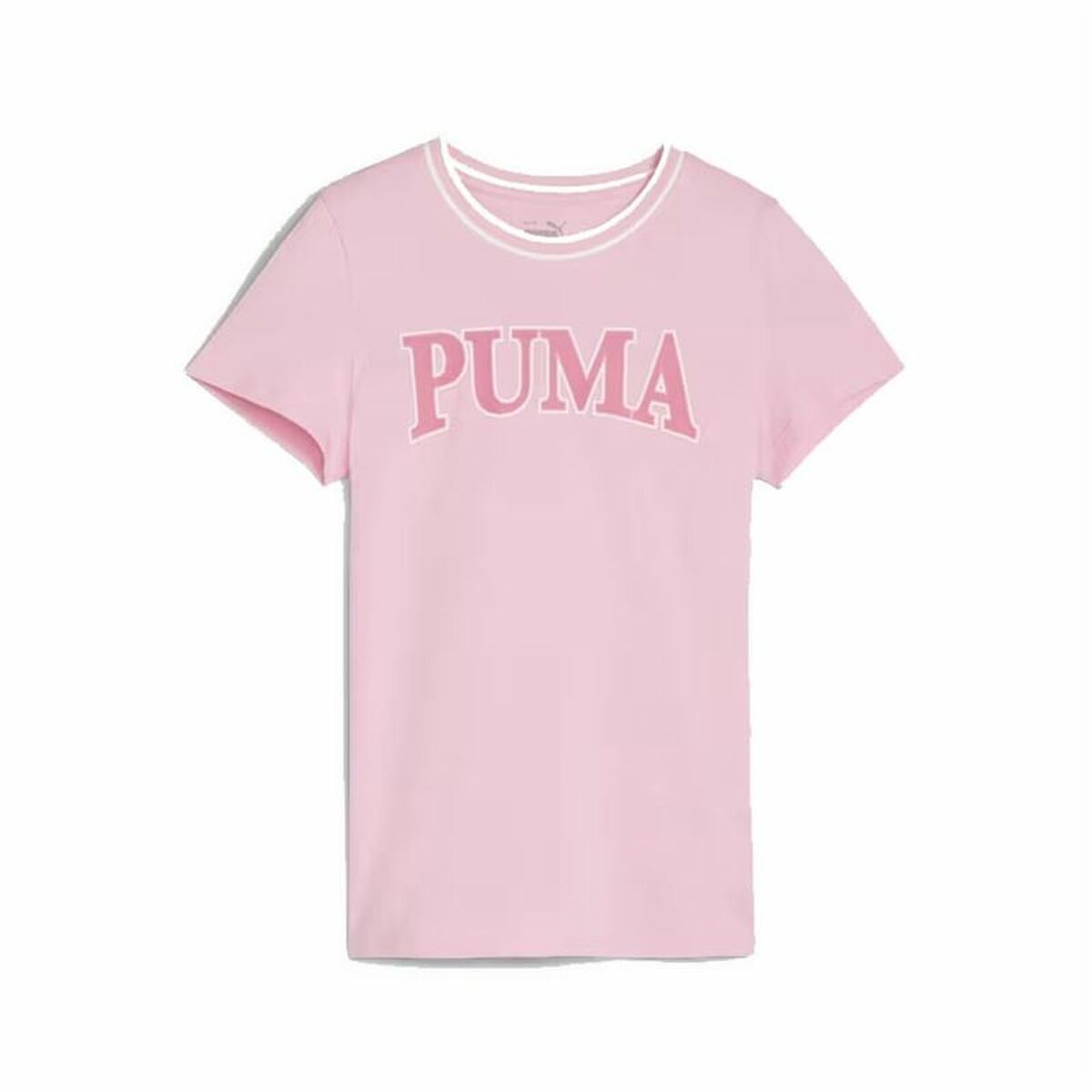 Child's Short Sleeve T-Shirt Puma Squad Pink 9-10 Years