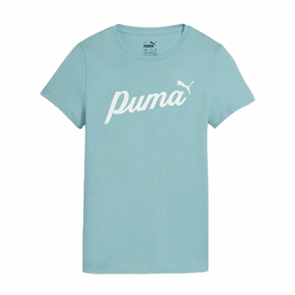 Child's Short Sleeve T-Shirt Puma Essentials+ Script 13-14 Years