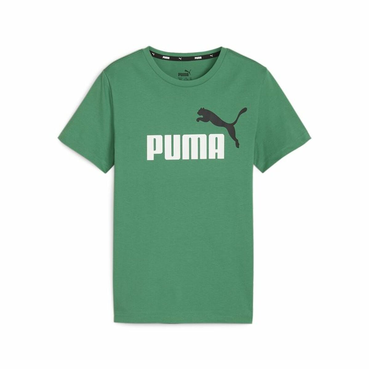 Child's Short Sleeve T-Shirt Puma Essentials+ Olive 4-5 Years