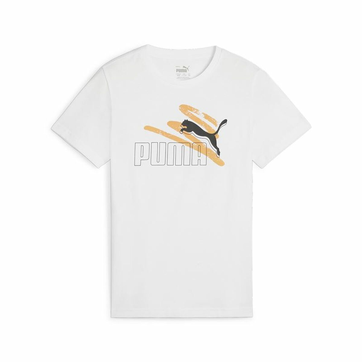 Child's Short Sleeve T-Shirt Puma Essential+ AB White 15-16 Years